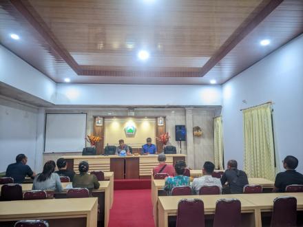 Rapat Koordinasi Kelian Subak se-Wilayah Desa Tajun Terkait Bantuan Pemerintah Kabupaten.